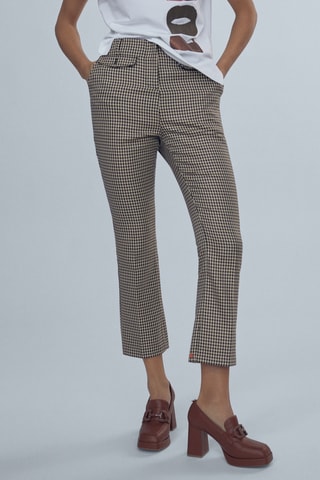 Pantalon 7/8 - Noir et beige