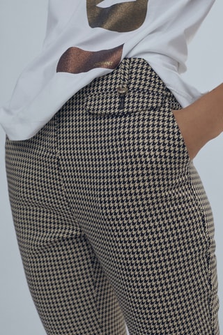 Pantalon 7/8 - Noir et beige