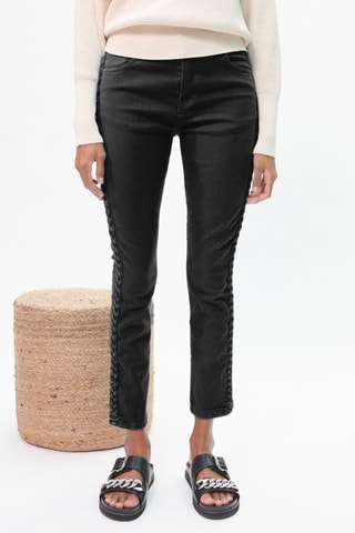 Jean cigarette 7/8 - Noir