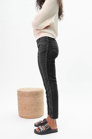 Jean cigarette 7/8 - Noir