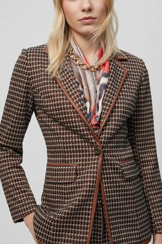 Blazer - Marron et écru