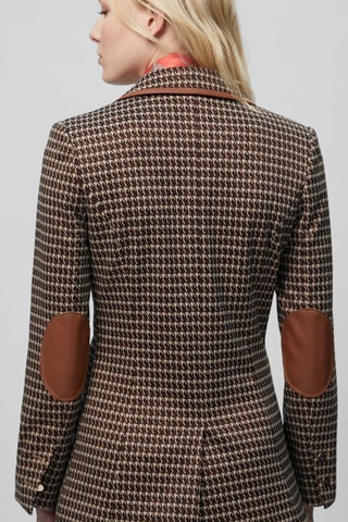 Blazer - Marron et écru