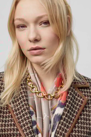 Blazer - Marron et écru