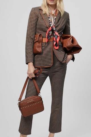 Blazer - Marron et écru