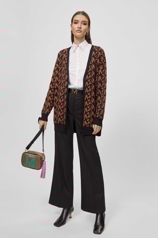 Gilet long - Marron et noir