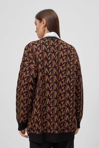 Gilet long - Marron et noir