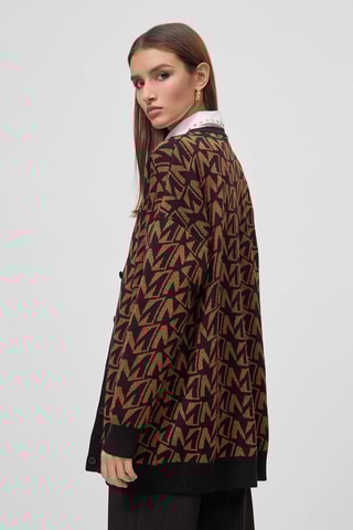 Gilet long - Marron et noir