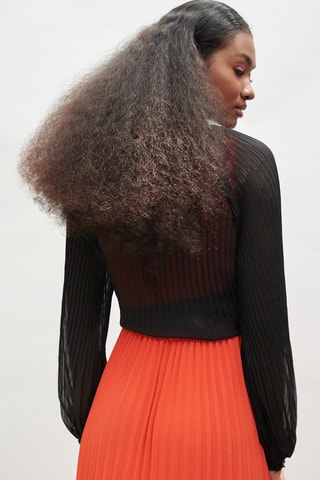 Chemisier noué - Noir