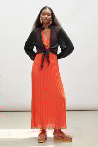 Chemisier noué - Noir