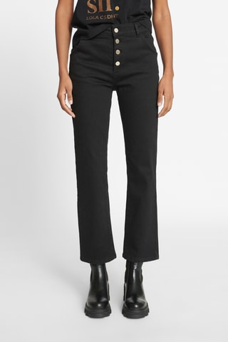 Jean 7/8 taille haute - Noir