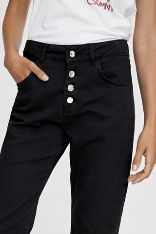Jean 7/8 taille haute - Noir