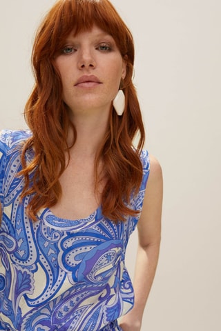 Top - Bleu électrique