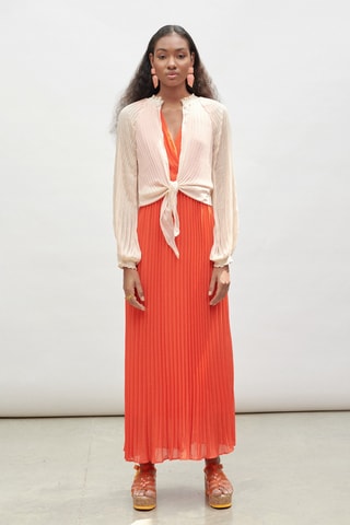 Chemisier noué - Beige