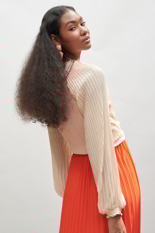 Chemisier noué - Beige