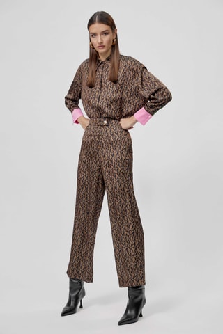 Pantalon - Marron et noir