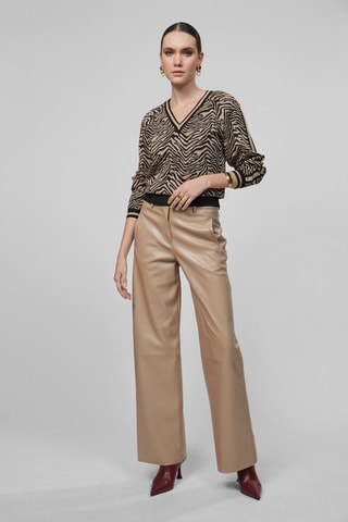 Pantalon wide legs - Beige