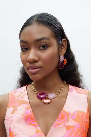 Collier doré à l'or rose