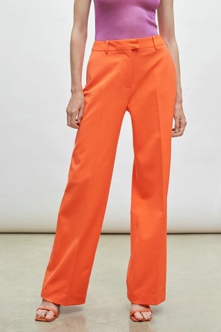 Pantalon wide legs - Orange
