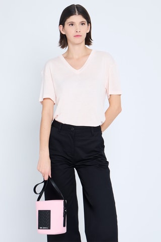 Sac seau - Rose et noir