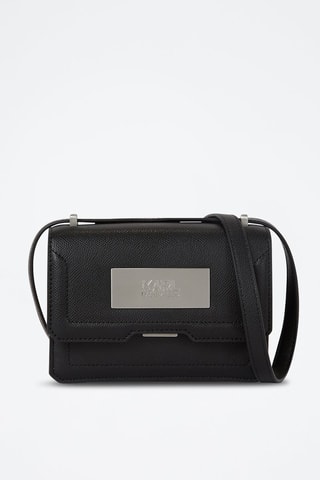 Sac bandoulière en cuir - Noir