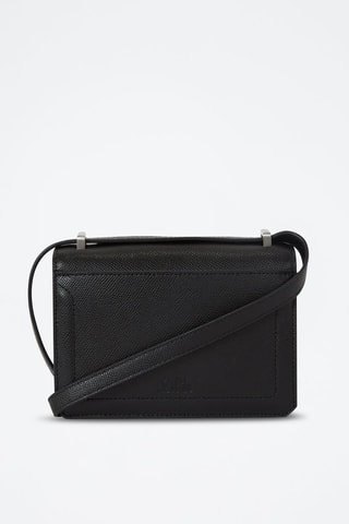 Sac bandoulière en cuir - Noir