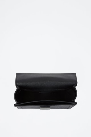 Sac bandoulière en cuir - Noir