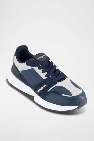 Baskets en cuir - Bleu marine