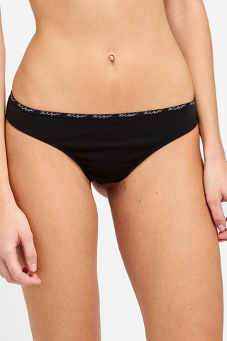 String en coton biologique - Noir