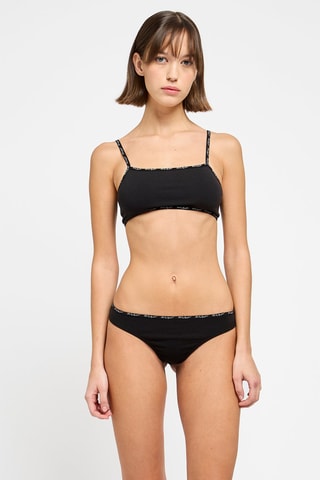 String en coton biologique - Noir