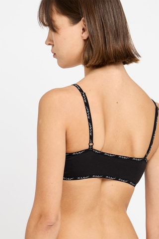 Brassière en coton biologique - Noir