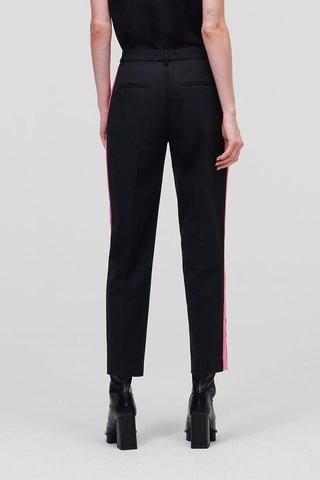 Pantalon 7/8 taille haute en laine - Noir
