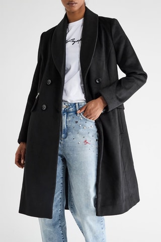 Manteau en laine - Noir