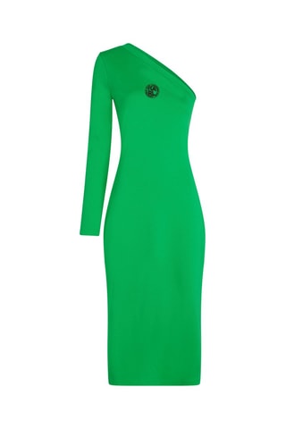 Robe asymétrique - Vert foncé