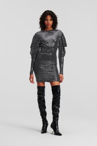 Robe fourreau - Argenté