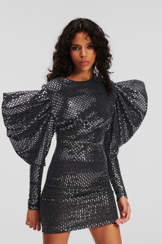 Robe fourreau - Argenté