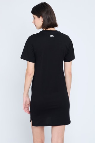 Robe t-shirt en coton biologique - Noir