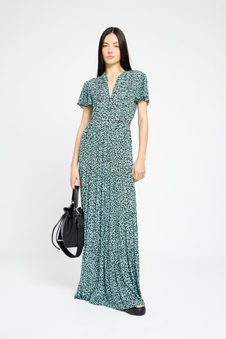 Robe longue - Bleu et noir