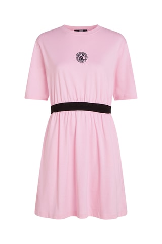 Robe t-shirt en coton biologique - Rose