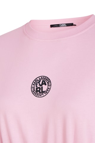 Robe t-shirt en coton biologique - Rose