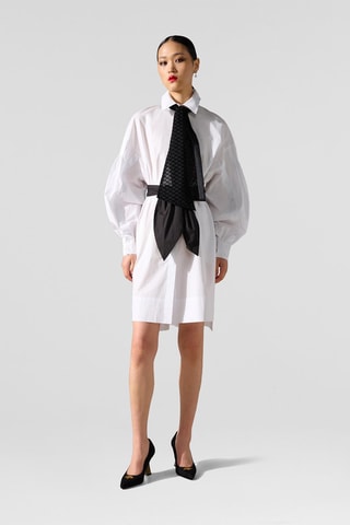Robe chemise en coton biologique - Blanc