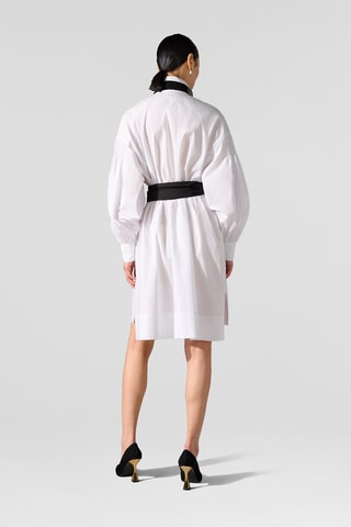 Robe chemise en coton biologique - Blanc