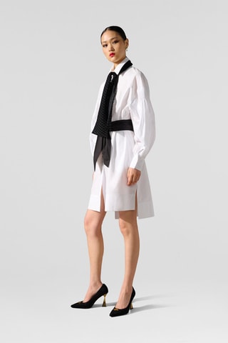 Robe chemise en coton biologique - Blanc