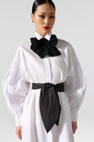 Robe chemise en coton biologique - Blanc