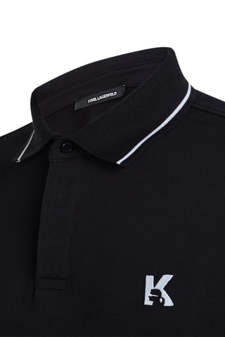 Polo en coton biologique - Noir