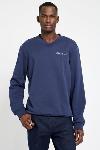 Sweat en coton biologique - Bleu