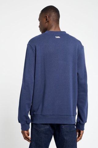 Sweat en coton biologique - Bleu