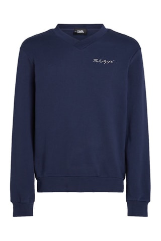 Sweat en coton biologique - Bleu