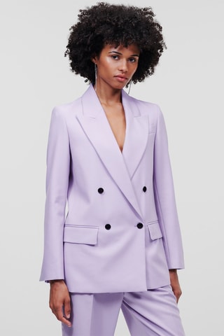 Blazer en laine vierge - Mauve
