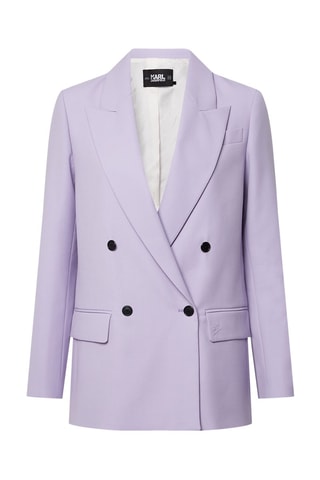 Blazer en laine vierge - Mauve