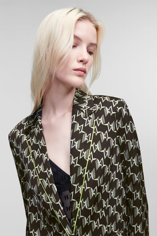 Blazer - Noir et vert citron